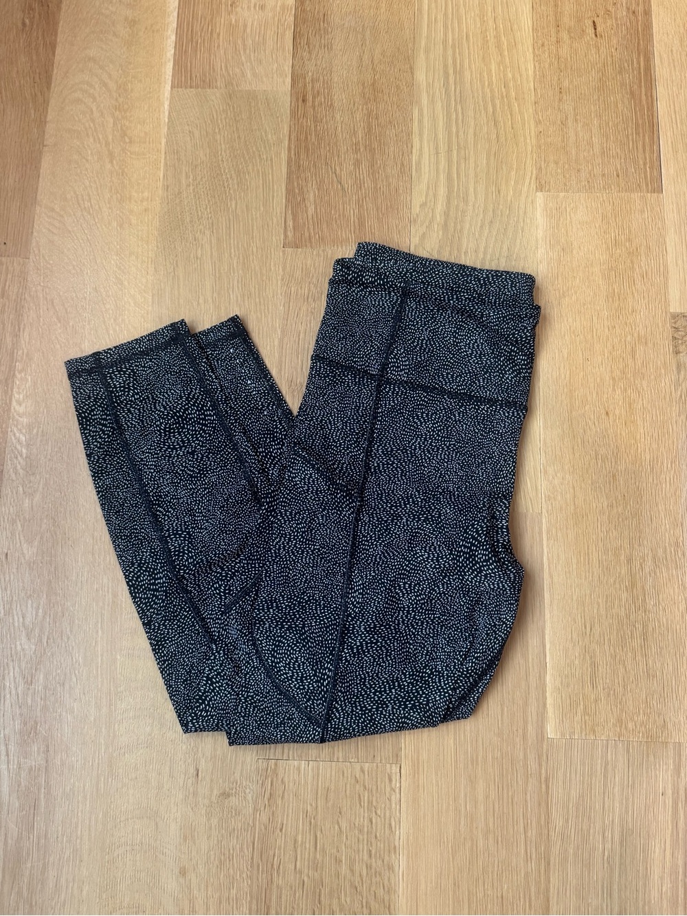 Men's Black Speckled Stretch Pants